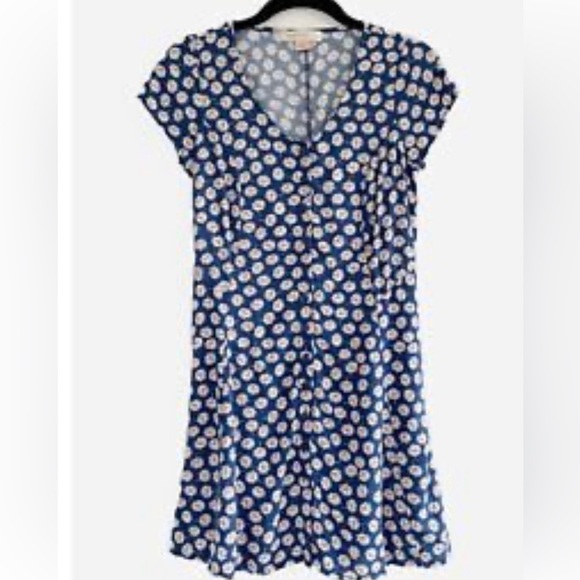 Band of Gypsies nwt floral button up sundress lace up back pockets small - Picture 1 of 12